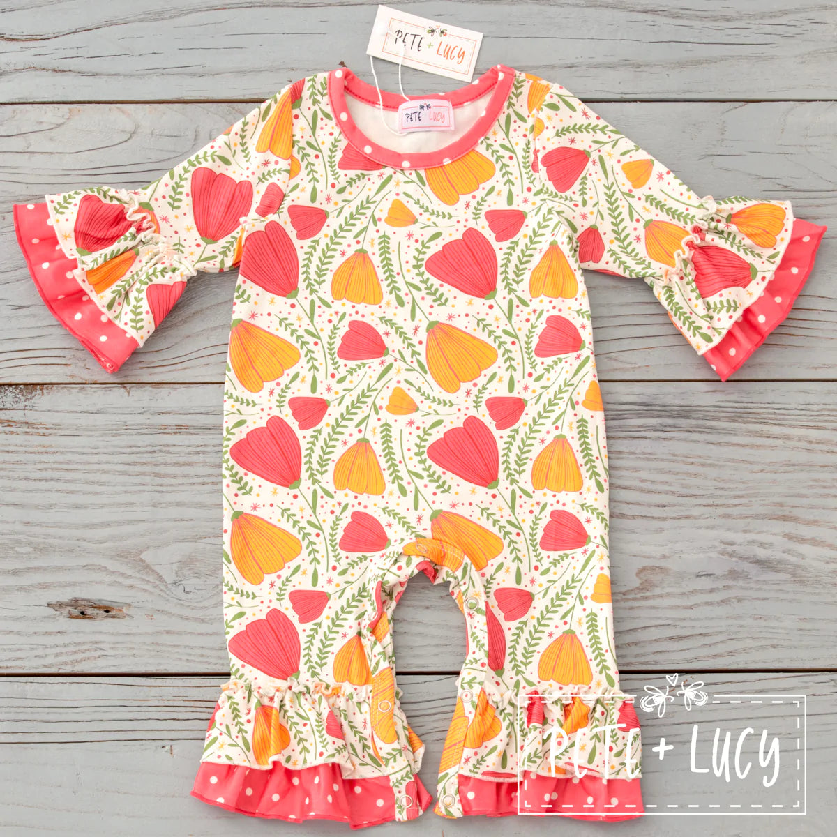 Dancing Tulip- Girl's Infant Romper