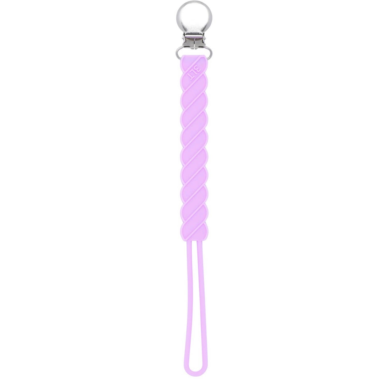 Twist Silicone Paci Clip: Lavender