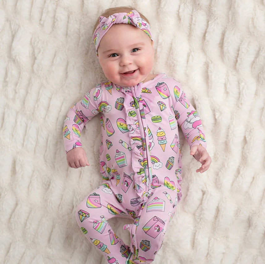 Sweet Tooth Ruffle Footie