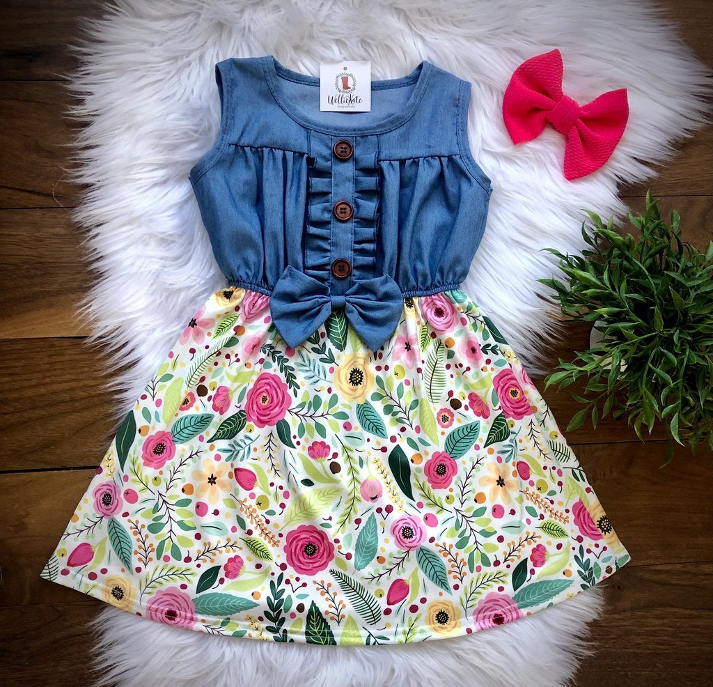 Chambray & Bow dress