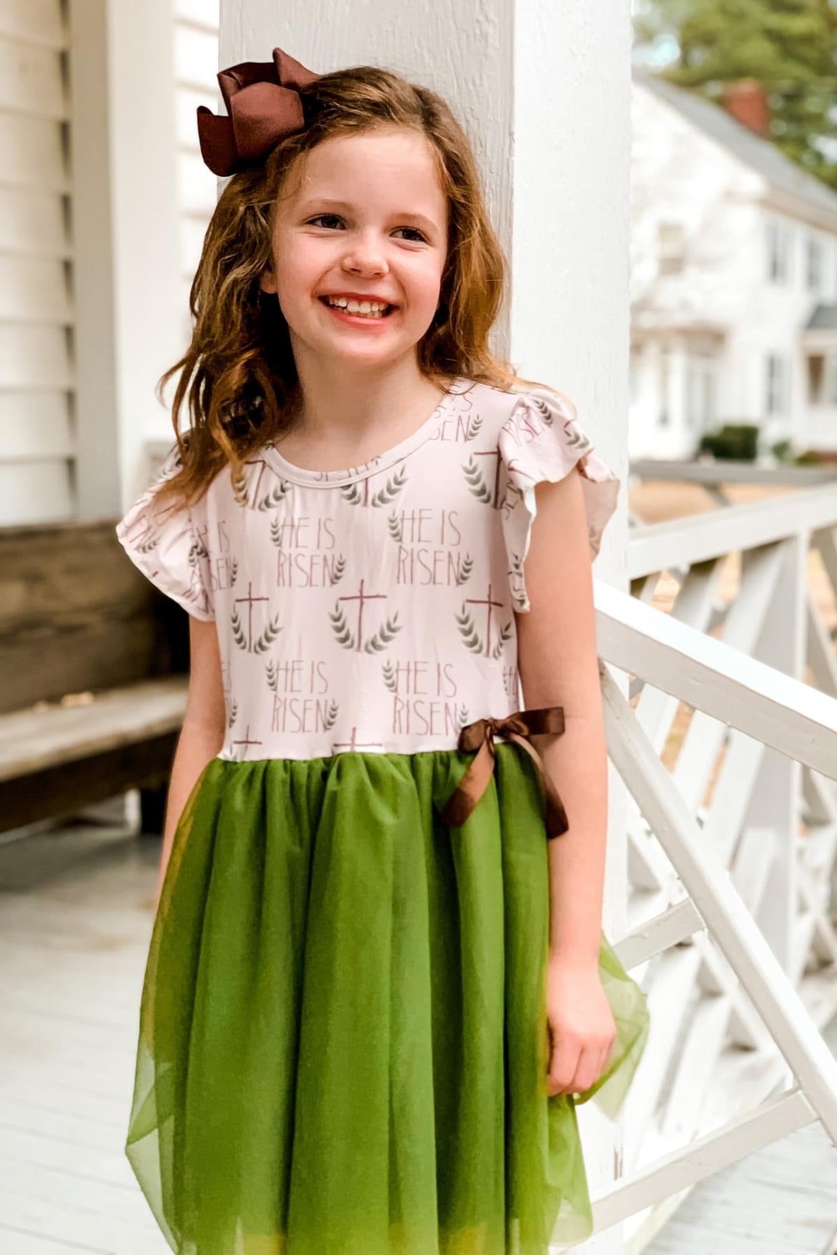 He is Risen Tulle Dress Loft & Vine Boutique He is Risen Tulle Dress Loft & Vine Boutique
