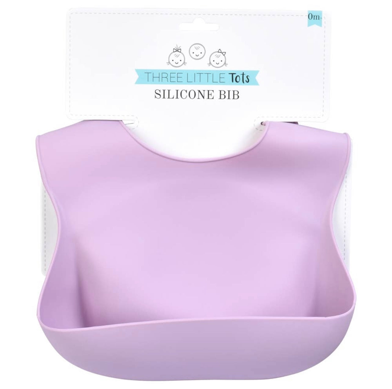 Modern All Silicone Bib: Lilac