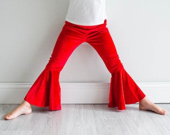 Red Velvet Bell Pant