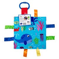 Ocean Fish Crinkle Tag Square 8x8 Baby Teach @ Home Toy