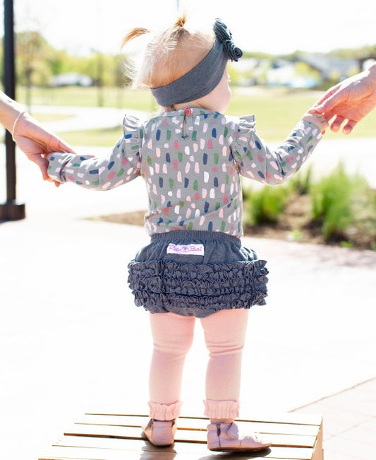 RuffleButts: Ballet Pink Footless Tights