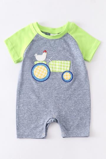 Farm Tractor Romper