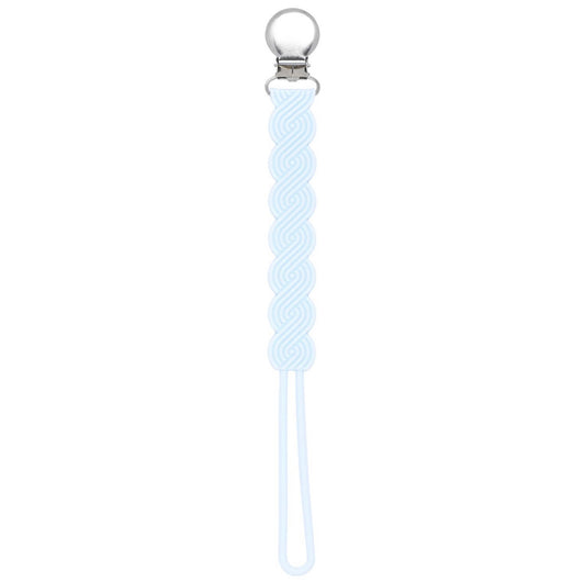 Waverley Silicone Paci Clip: Baby Blue