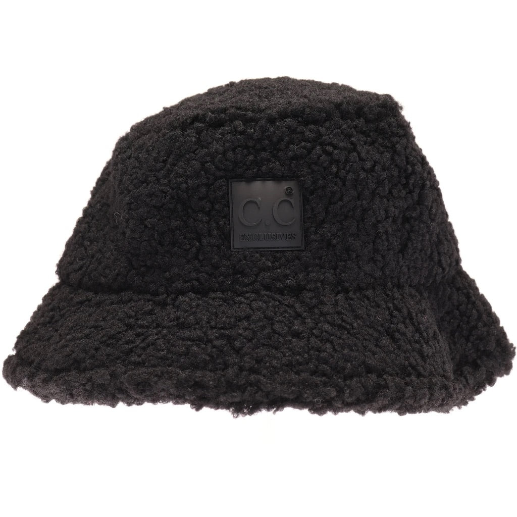 C.C Beanie Sherpa Bucket Hat Black