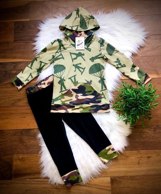 Green Army Men pant set