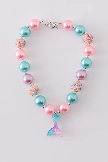 Mermaid Tail Bubblegum Necklace