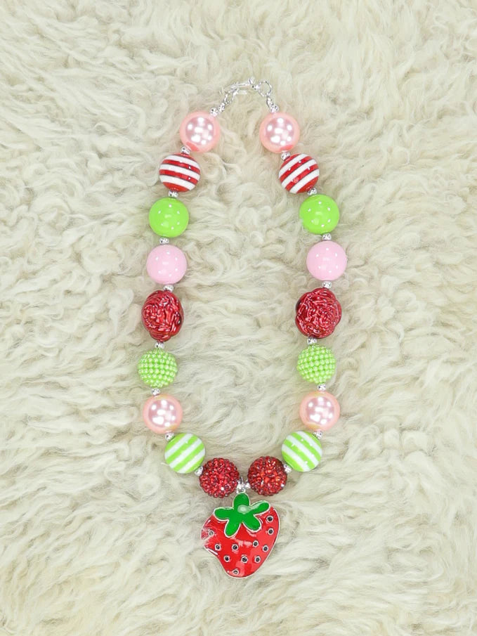 Strawberry Bubblegum Necklace