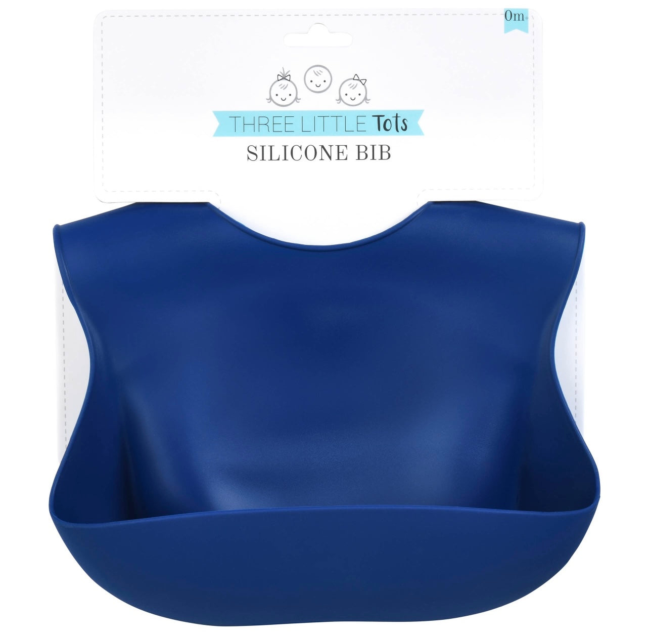 Modern All Silicone Bib: Sailor Blue