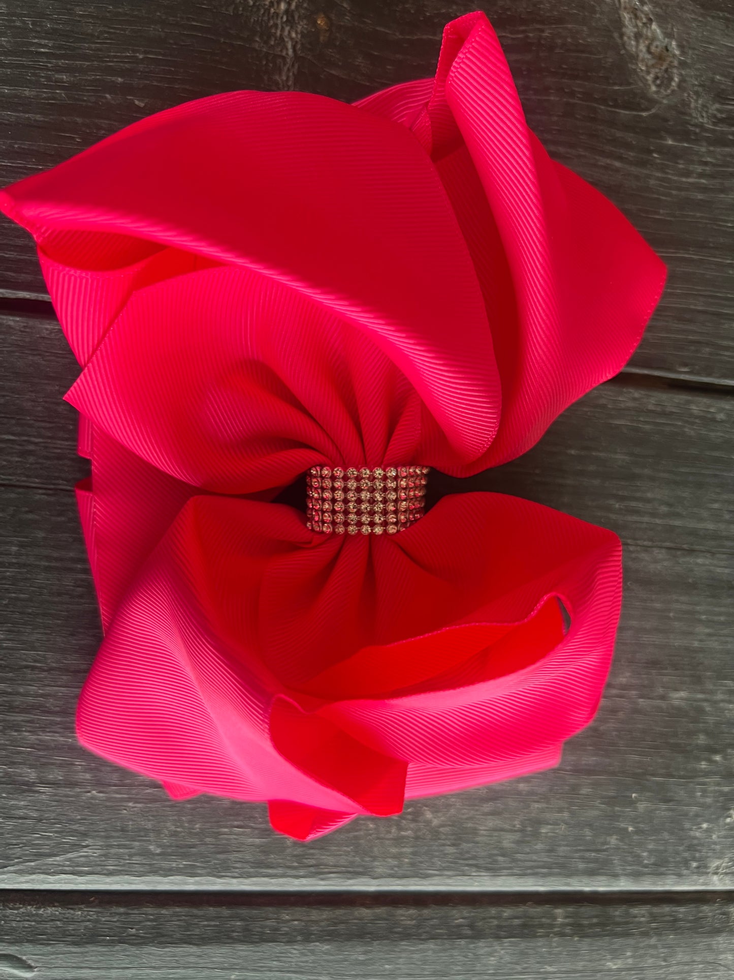 Shocking Pink Bling Bow