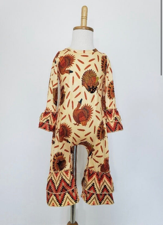 Aztec Turkey Romper