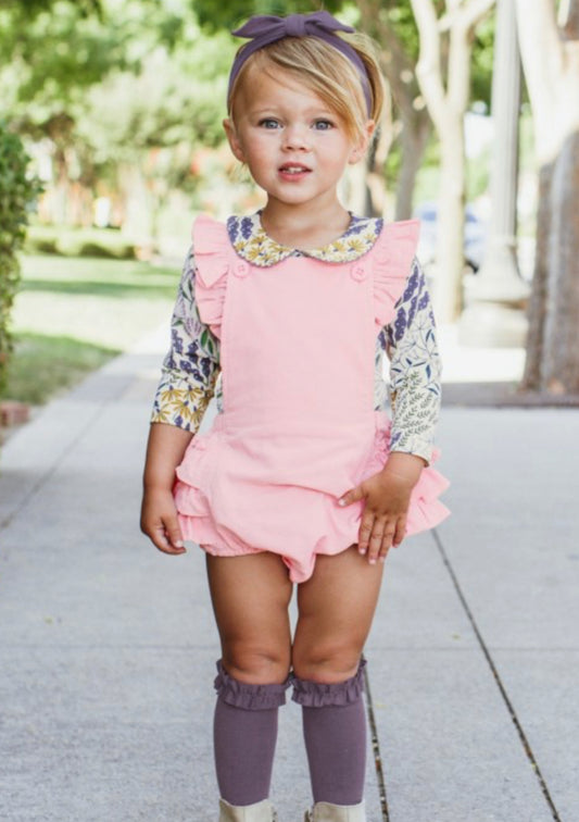 3-Pk Knee High Socks (purple, ballet pink, charcoal)