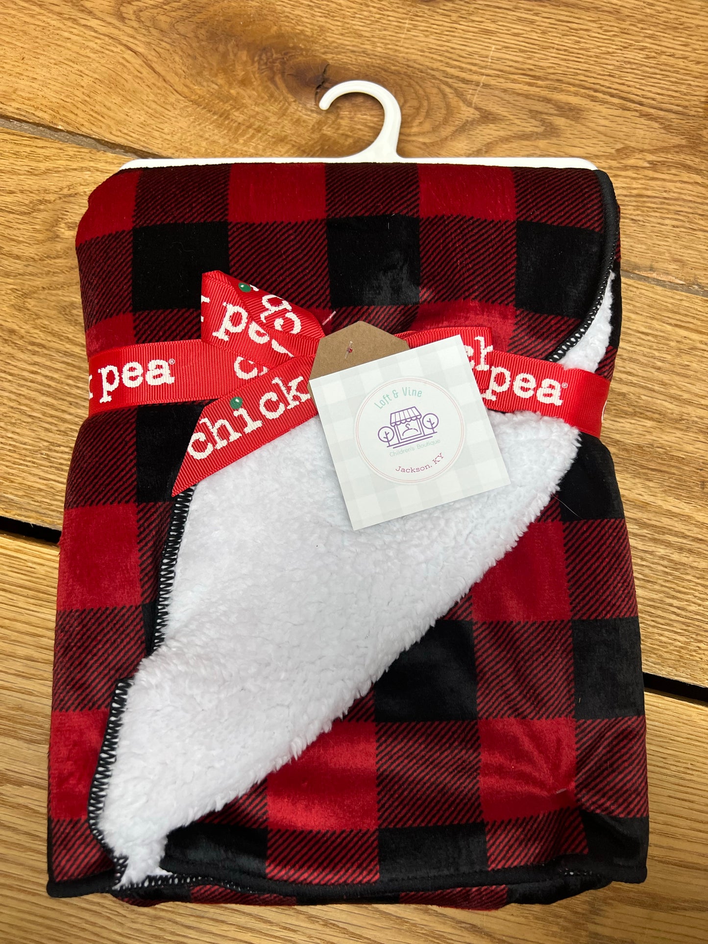 Buffalo Plaid Sherpa Baby blanket