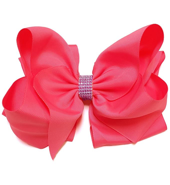 Passionfruit Double Layer Bling Bow