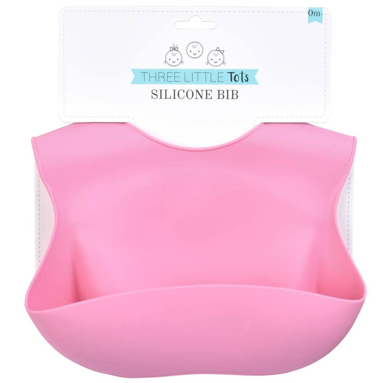 Modern All Silicone Bib: Rose