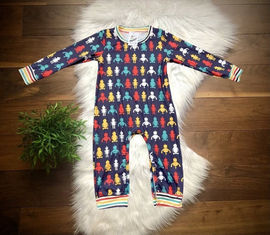 Vintage Robot Romper