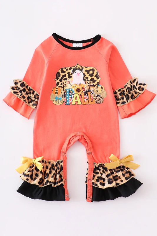 Piggy Leopard Romper