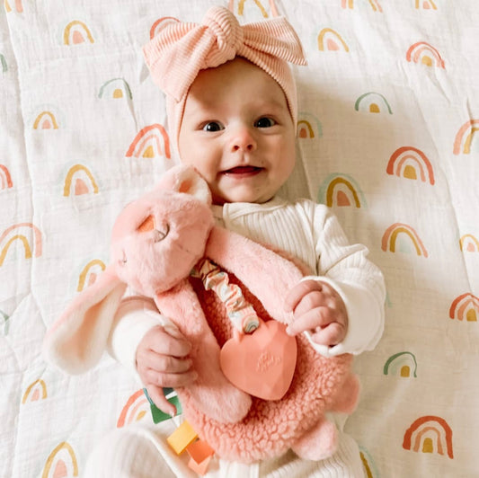 Itzy Love Bunny Plush with Teether Toy