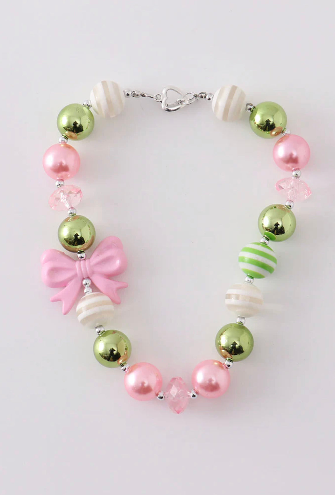 Pink Bow Knot Bubblegum Necklace