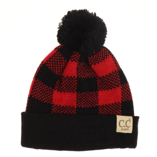 C.C Beanie: Baby Buffalo Plaid Red/Black