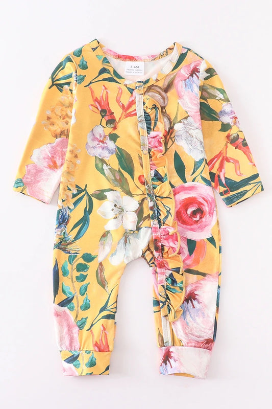 Yellow Floral Sleeper